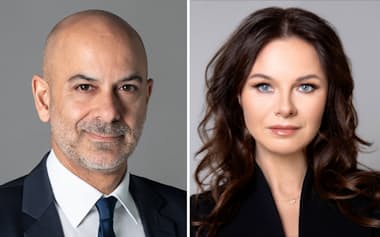 ローランド・ベルガー 人材・組織専門チームのCyrus Asgarian氏(左)、Viktoriya Bondarets氏