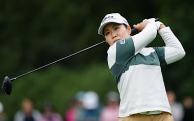 通算20アンダーで2位の畑岡はショットとパットがかみ合った=パインビーチ・リンクス(共同)