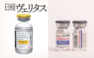 製品名「レケンビ」の写真㊨のはエーザイ提供 製品名「レケンビ」の写真㊨のはエーザイ提供