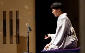 「子は鎹」や「まめだ」を演じた=木原 千裕撮影 「子は鎹」や「まめだ」を演じた=木原 千裕撮影