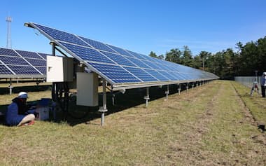 東北電力は日中でも太陽光パネルを検査できるシステムをアイテスと共同開発した=東北電提供