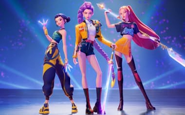 「KPOPガールズ! デーモン・ハンターズ」(通称ケデハン)はネットフリックスで3億回以上再生された © Netflix
