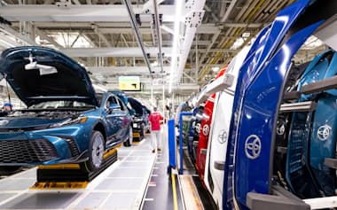 トヨタは米国での生産車を日本へ逆輸入する方針を米側へ伝える方向で調整(トヨタの米国の工場)