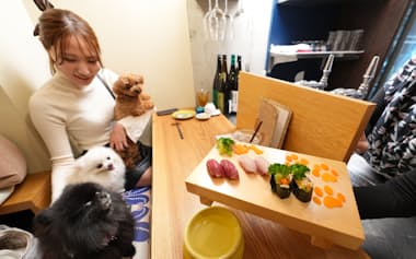 愛犬と一緒に楽しめる「鮨 たつ也 よしかわ」(東京都目黒区)