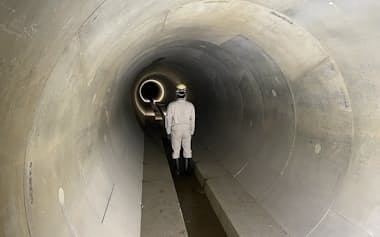 11月から供用を始める雨水幹線(京都市)
