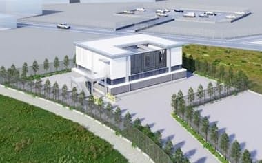 JR九州グループが福岡県久留米市に建設するデータセンターのイメージ=同社提供