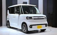 BYDが公開した軽EV「ラッコ」(29日、東京都江東区)
