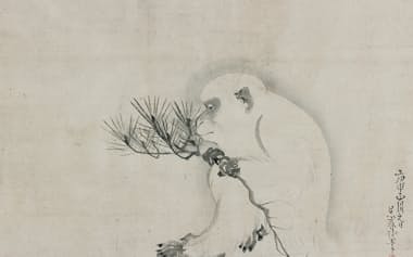 呉春「白猿図」