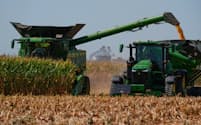 米国産トウモロコシの輸出は2年連続で過去最高となる見通しだ=AP