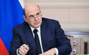 11月3〜4日に中国を訪問するロシアのミシュスチン首相=AP 11月3〜4日に中国を訪問するロシアのミシュスチン首相=AP