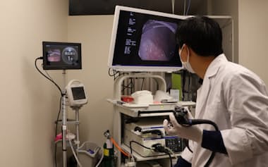 AIを活用した胃がん内視鏡検査のイメージ(東京都文京区)