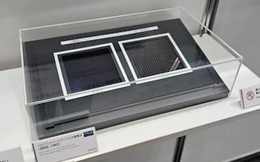 シャープが開発したタンデム型太陽電池の試作品