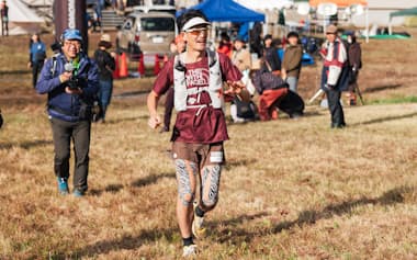 トレイルランニング大会に出場した筆者