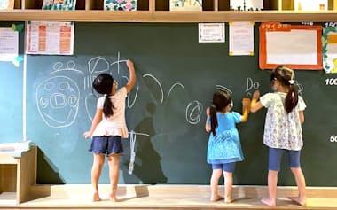 萬富が手がける「ネウボーノ」は共用部にキッズスペースを設ける