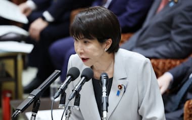 衆院予算委で立憲民主党の馬淵澄夫代表代行の質問に答える高市首相(10日午前)