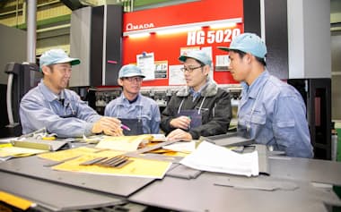 企業内大学「やわらカレッジ」で技術研さんする若手社員ら