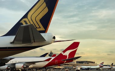 SAFの購入を税金でまかなう制度は世界初となる(シンガポールのチャンギ空港)