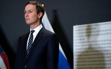 トランプ米政権の中東政策に影響力を持つクシュナー氏(10月21日)=ロイター