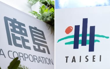 大成建設と鹿島はいずれも追加工事の獲得で採算が改善