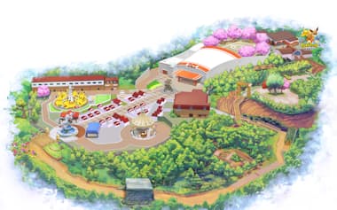 よみうりランドにできる「ポケパーク カントー」のイメージ図