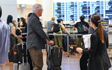 出国税は2024年度に過去最大の524億円の税収があった(写真は羽田空港)