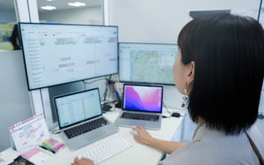 アセンドのサービスを利用する様子