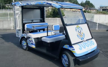 ジュビロ磐田に納入したデータ分析用の車両