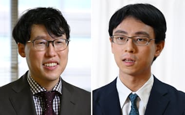 井山裕太王座㊧と一力遼棋聖