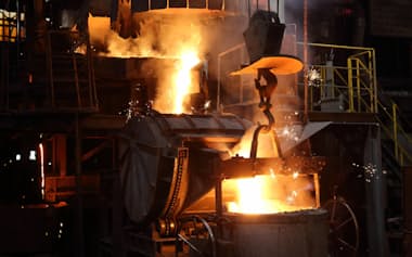 ダイハツメタル出雲工場の溶解炉