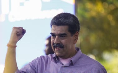 米政権はベネズエラのマドゥロ大統領(写真)への圧力を強めている=ロイター