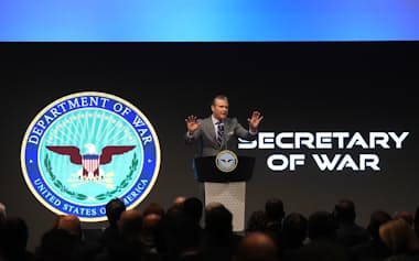 ヘグセス国防長官(12日)=AP