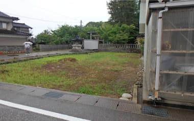 相続土地国庫帰属制度で帰属した宅地の例(富山県、法務省提供)