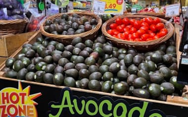 米首都ワシントンのスーパーの生鮮食品売り場