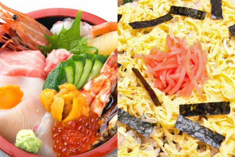 刺し身がのるちらし寿司は東日本特有 西はばら寿司 Nikkei Style 刺し身がのるちらし寿司は東日本特有 西はばら寿司 Nikkei Style