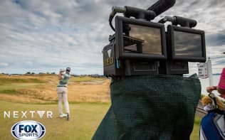 ゴルフ4大メジャーの1つ、全米オープンの2015年の大会でVR用に撮影するカメラ（写真:NextVR）