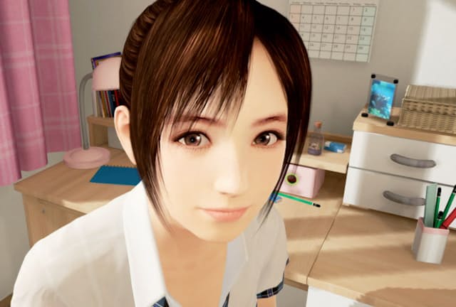 家庭教師になり、女子高生キャラクターの宮本ひかりと交流するPS VRのゲーム「サマーレッスン」
