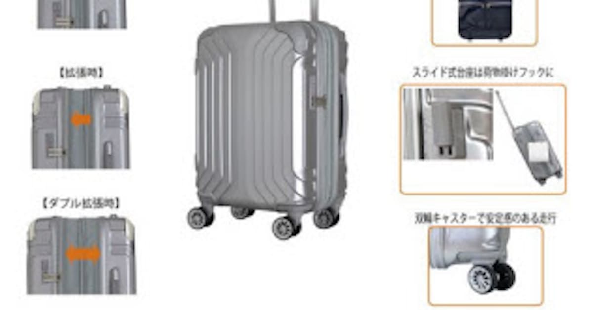 ドン キホーテ 拡張幅を片側から両側に拡大できる ダブル拡張ジッパーキャリーケース を発売 日本経済新聞