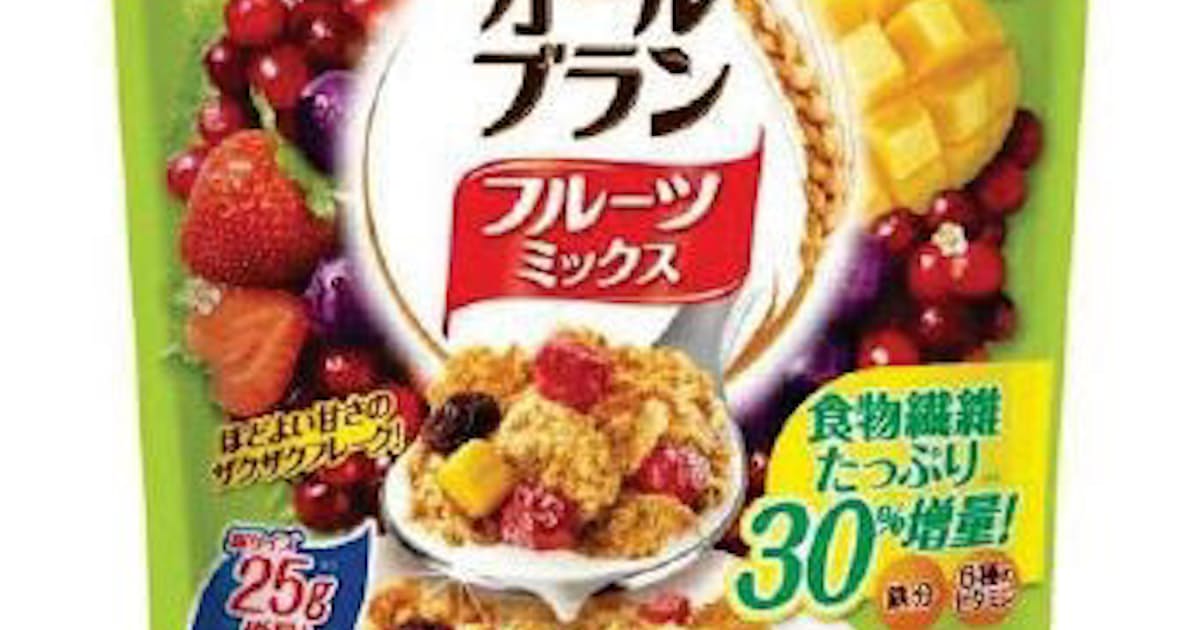 日本ケロッグ 食物繊維量30 増量の オールブラン フルーツミックス をリニューアル発売 日本経済新聞 日本ケロッグ 食物繊維量30 増量の オールブラン フルーツミックス をリニューアル発売 日本経済新聞