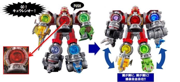 バンダイ 宇宙戦隊キュウレンジャー の合体ロボット キュータマ合体 Dxキュウレンオー を発売 日本経済新聞