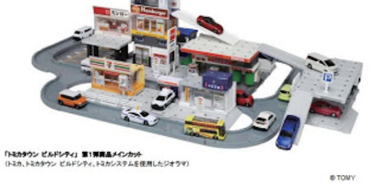タカラトミー 建物を組み合わせる情景セット トミカタウンビルドシティ シリーズを発売 日本経済新聞