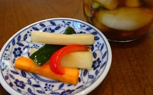 小泉さんが毎食食べているスティック野菜の甘酢漬け