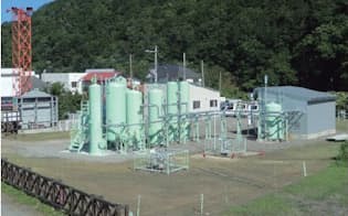 北海道・豊富町の天然ガス田。水素製造時の副生物であるCO2を、このガス田の一部に検証を経て貯留する考え