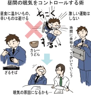 仕事中の眠気を防ぐには 冷たい食事 運動避ける 怒らない 日本経済新聞