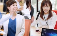 大手からベンチャー企業に活躍の場を移したプログレス・宮本久美子さん(左)とビットフライヤー・金光碧さん