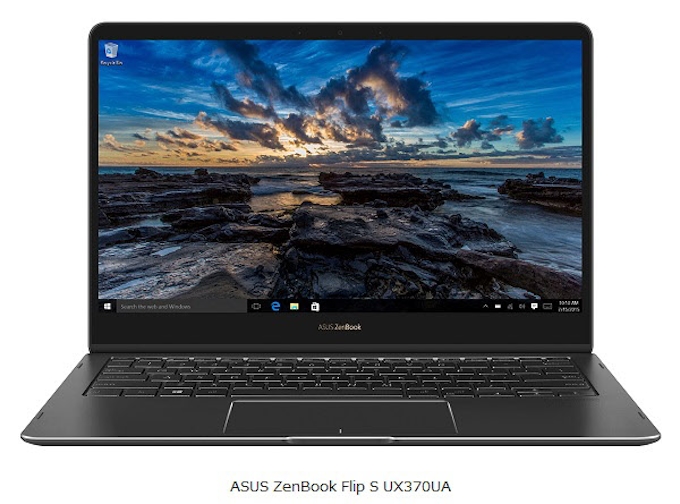 Asus 13 3型の360度回転する2 In 1 Pc Asus Zenbook Flip S Ux370ua を発表 日本経済新聞