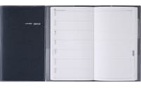高橋書店の2018年新作「アヴァン」。月間予定表ブロックと週間レフト式で構成されたビジネス手帳