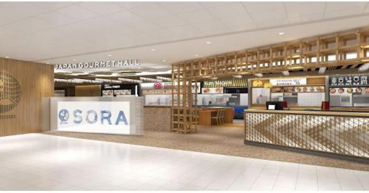 全日空商事 シンガポール チャンギ国際空港にフードホール Japan Gourmet Hall Sora を開店 日本経済新聞