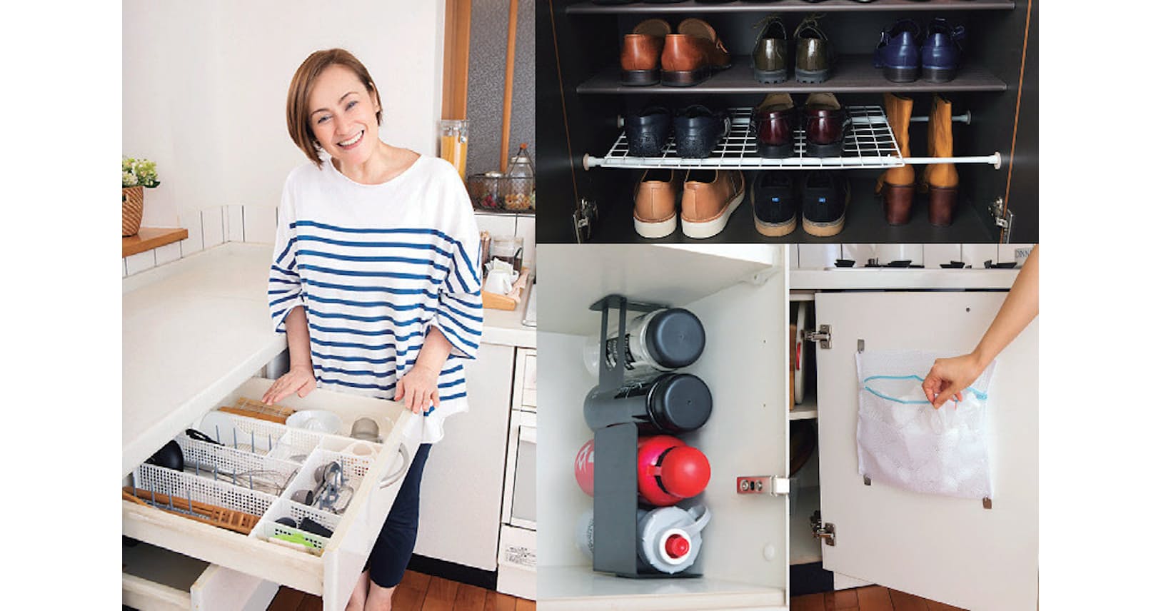 突っ張り棒に魚の目パッド 100均アイデア収納術 Nikkei Style 突っ張り棒に魚の目パッド 100均アイデア収納術 Nikkei Style