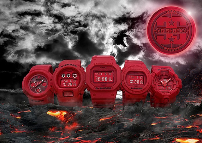 カシオ G Shock 誕生35周年記念モデル Red Out 5モデル を発売 日本経済新聞 カシオ G Shock 誕生35周年記念モデル Red Out 5モデル を発売 日本経済新聞