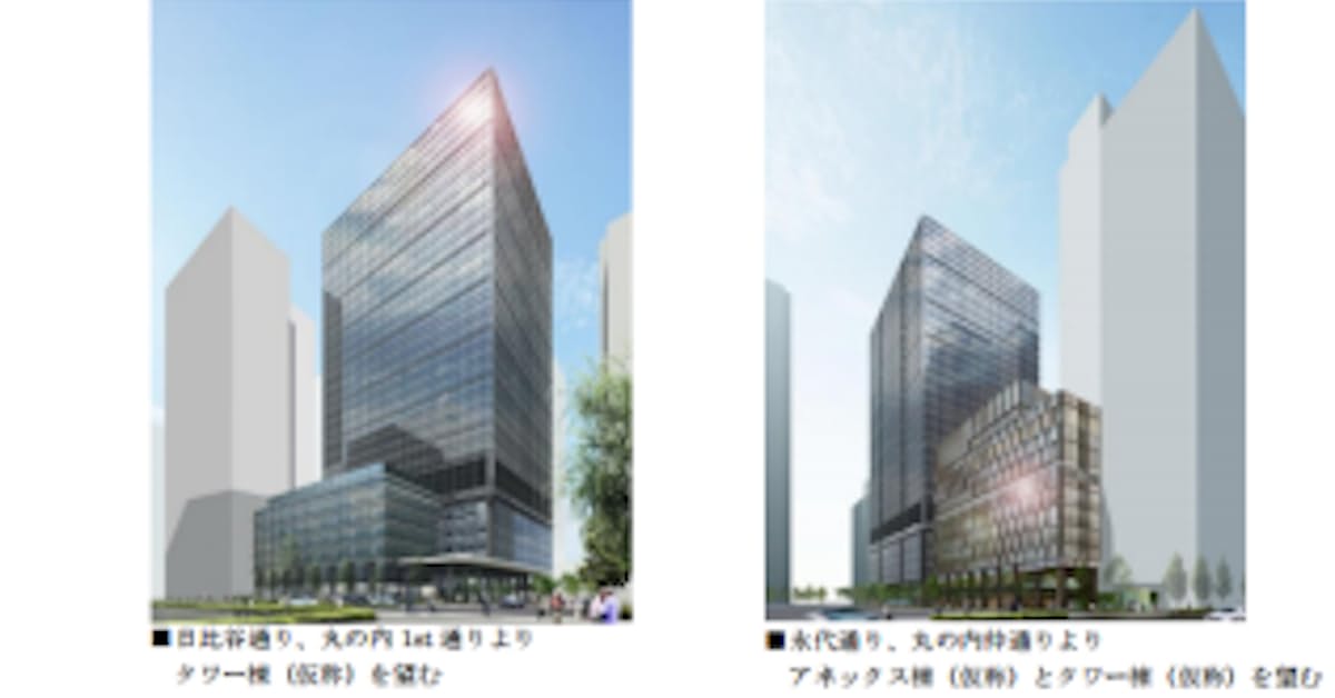 三菱地所 仮称 丸の内1 3計画 みずほ銀行前本店ビル 銀行会館 東京銀行協会ビルの一体建て替え に着工 日本経済新聞